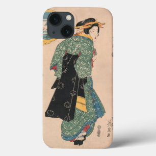 Antieke Japanse Kimono Vrouw Ukiyo-e Houtsnede Case-Mate iPhone Case