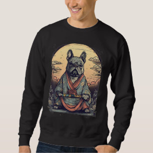Antieke Japanse Samurai Franse Bulldog Trui