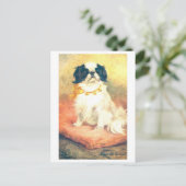 Antieke Japanse Spaniel Briefkaart (Staand voorkant)