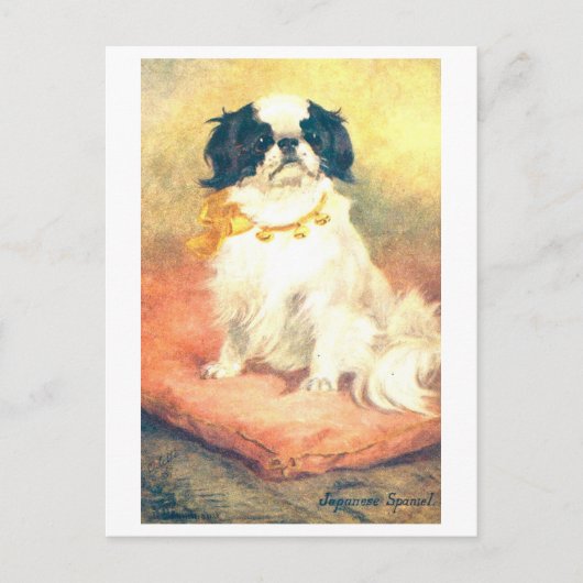 Antieke Japanse Spaniel Briefkaart (Voorkant)