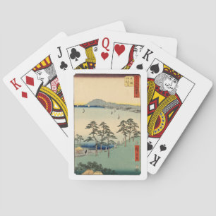 Antieke Japanse Ukiyo-e drijvende wereld houtsnede Pokerkaarten