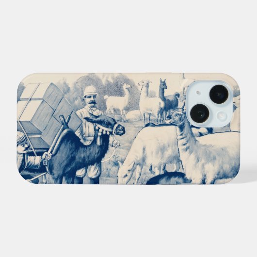 Antieke John Robinson-circusposter iPhone 15 Case (Achterkant horizontaal)