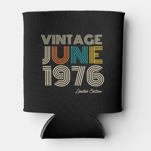 Antieke juni 1976 aangepast jaar blikjeskoeler (Voorkant)