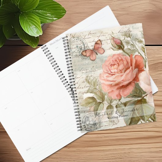 Antieke Junk Journal Huwelijksplanner Planner
