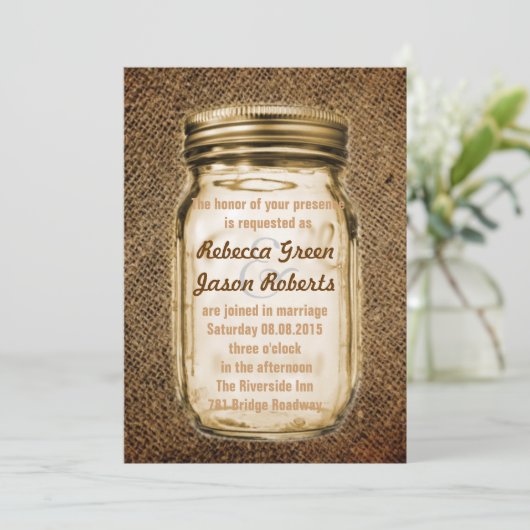 antieke jute landelijke rustieke metselwerk pot tr kaart (Staand voorkant)