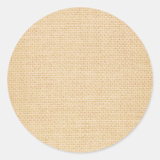  Antieke jute ronde Sticker (Voorkant)
