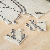 Antieke kaart Nederlandse en Engelse koloniën Noor Legpuzzel (Zijkant)