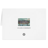 Antieke kaart Saint Louis Missouri Mississippi riv (Achterkant Horizontaal)