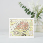 Antieke kaart van Antwerpen, België, (Staand voorkant)