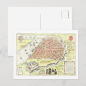 Antieke kaart van Antwerpen, België, (Voorkant / Achterkant)