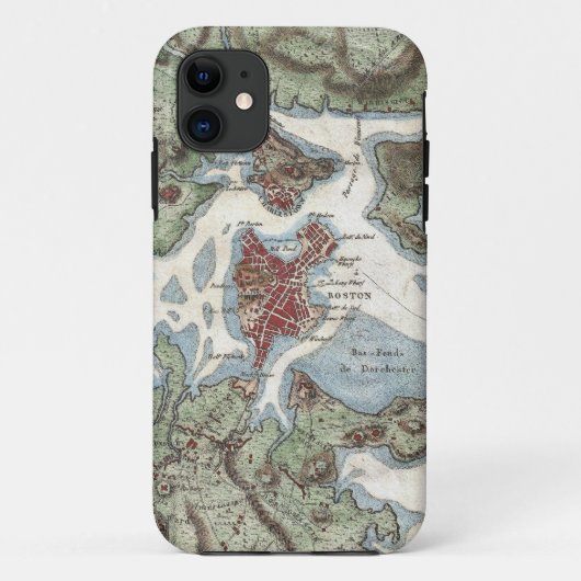 Antieke kaart van Boston Harbor (1807) Case-Mate iPhone Case (Achterkant)
