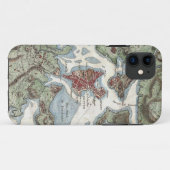 Antieke kaart van Boston Harbor (1807) Case-Mate iPhone Case (Achterkant (horizontaal))