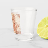 Antieke kaart van Boston Shot Glas (Rechts)
