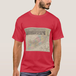 Antieke kaart van Californië 1860 T-shirt