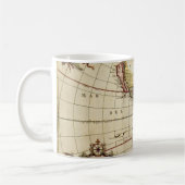 Antieke kaart van de Amerika's door Johannes De Ra Koffiemok (Links)