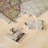 Antieke kaart van de Amerika's door Johannes De Ra Legpuzzel (Zijkant)