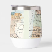 Antieke kaart van de Oregon Trail (Rechts)