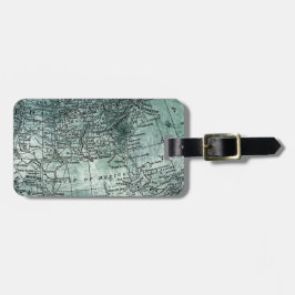 Antieke kaart van de zuidelijke staten van de VS,  Bagagelabel