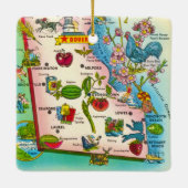 Antieke kaart van Delaware  Keramisch Ornament (Achterkant)