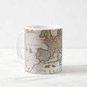 Antieke kaart van Europa door Willem Jansz Blaeu,  Koffiemok (Voorkant links)