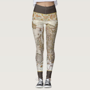 Antieke kaart van Europa door Willem Jansz Blaeu, Leggings