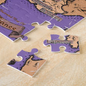 Antieke kaart van Frankrijk Legpuzzel (Zijkant)