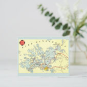 Antieke kaart van het Minnetonkameer (Staand voorkant)