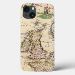 Antieke kaart van het Verenigd Koninkrijk Case-Mate iPhone Case