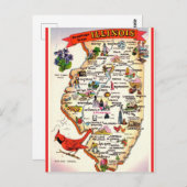 Antieke kaart van Illinois (Voorkant / Achterkant)