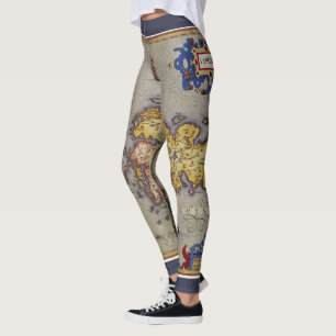Antieke kaart van Japan door Mercator en Hondius Leggings