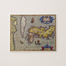 Antieke kaart van Japan door Mercator en Hondius