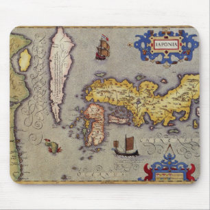 Antieke kaart van Japan door Mercator en Hondius Muismat