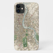 Antieke kaart van Londen Engeland (1853) Case-Mate iPhone Case (Achterkant)