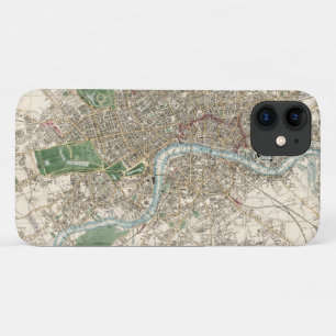 Antieke kaart van Londen Engeland (1853) Case-Mate iPhone Case