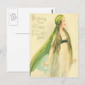 Antieke kaart van Maiden St. Patrick's Day (Voorkant / Achterkant)