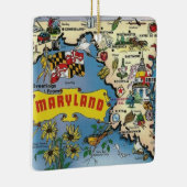 Antieke kaart van Maryland Keramisch Ornament (Rechts)