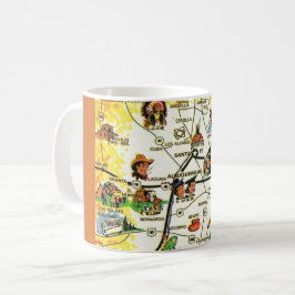 Antieke kaart van New Mexico Koffiemok