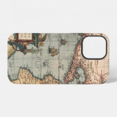 Antieke kaart van Noord-Amerika iPhone Hoesje (Achterkant horizontaal)