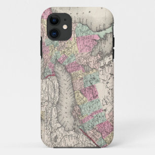 Antieke kaart van Ontario (1857) iPhone 11 Hoesje