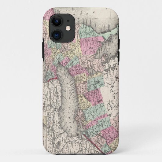 Antieke kaart van Ontario (1857) Case-Mate iPhone Case (Achterkant)
