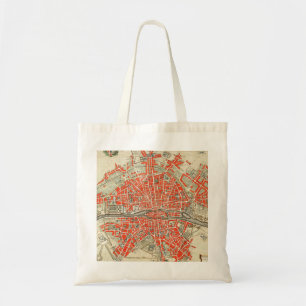 Antieke kaart van Parijs Frankrijk (1721–1774) Tote Bag
