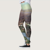Antieke kaart van Washington DC en de Potomacrivie Leggings (Links)