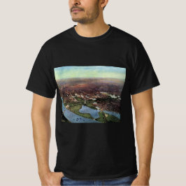 Antieke kaart van Washington DC en de Potomacrivie T-shirt