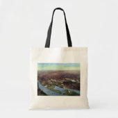 Antieke kaart van Washington DC en de Potomacrivie Tote Bag (Voorkant)