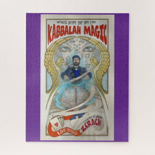 Antieke Kabbala Magie Poster Puzzel Vaudeville 