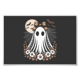 Antieke Kant Geesten Halloween Foto Afdruk