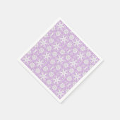 Antieke kant - wit en lavendel servetten (Hoek)