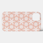 Antieke kant - wit en perzik Case-Mate iPhone case (Achterkant (horizontaal))