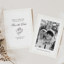 Antieke Kanten Rand Vintage Cherub Huwelijksfoto
