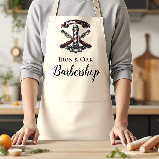 Antieke Kapperszaak Gereedschap Schort